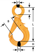 Self-Locking Hooks w/Grip Latch, Chain Slings, Slings