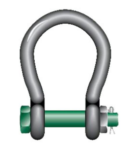 Picture of Van Beest® G-4263 Screw Pin Wide Mouth Shackles with Bolt, Nut and Cotter
