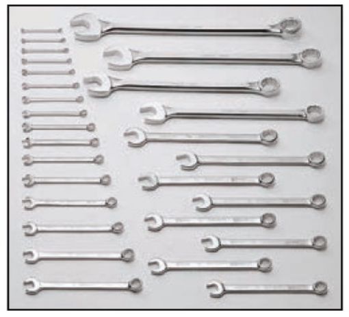 Picture of Wright Tool - 28 Piece Combination Wrench Set Stock No. 760  (Inactive)