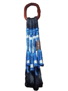 Polyester Four Leg - Adjustable Rope Slings W/Top Link