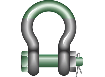 Picture of 2 ½" Van Beest® G-5263 Bolt, Nut & Cotter Alloy Anchor Super Strong Shackles | 85 Ton | SUGHMB70