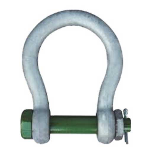 Picture of 1 ⅛" Van Beest® G-4263 Screw Pin Wide Mouth Shackles with Bolt, Nut and Cotter | 8.5 Ton | ASGHMB28