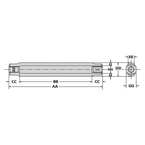 Picture of Turnbuckle Body Only Specifications - HG-2510