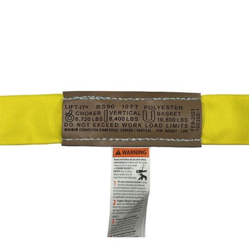 Picture of 2 3/4" Wide Endless Round Sling | Yellow