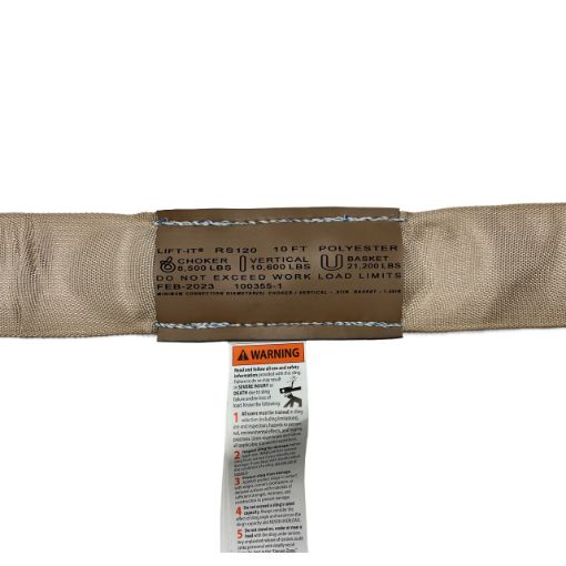 Picture of 3" Wide Endless Round Sling | Tan