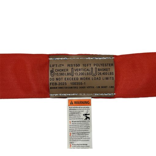 Picture of 3" Wide Endless Round Sling | Red