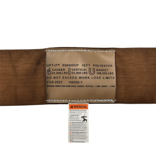 Picture of 5 1/4"" Wide Endless Round Sling | Brown