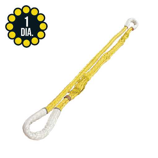 Picture of 1"UHMPE Recovery / Tow Ropes - Endless with Formed Eyes