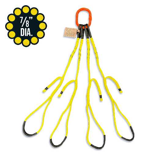 uhmpe adjustable rope sling - four leg
