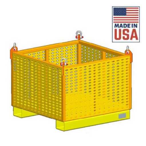Picture of 48" x 48" x 24" Material Lifting Basket With Fixed Sides