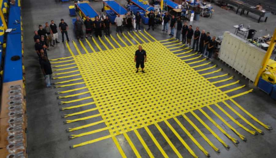 Extra Large Industrial Cargo Net goes to Refinery